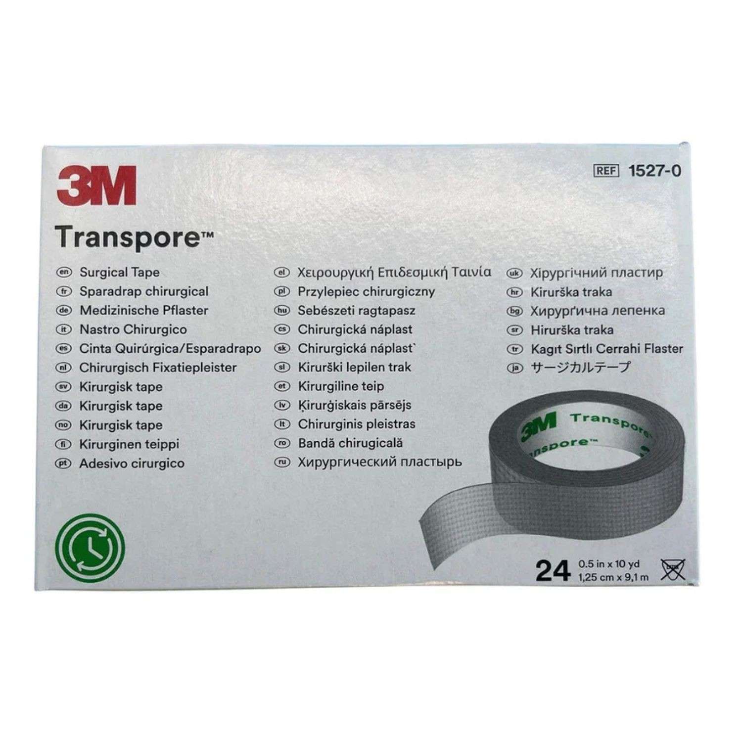3M 3M Transpore 1.25cm 9.1m