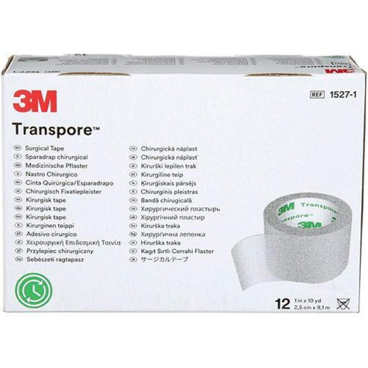 3M 3M Transpore Surgical Plastic Tape 25mmx9.1m