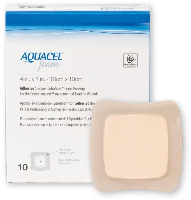 Aquacel Aquacel Foam Dressing Adhesive 10x10cm