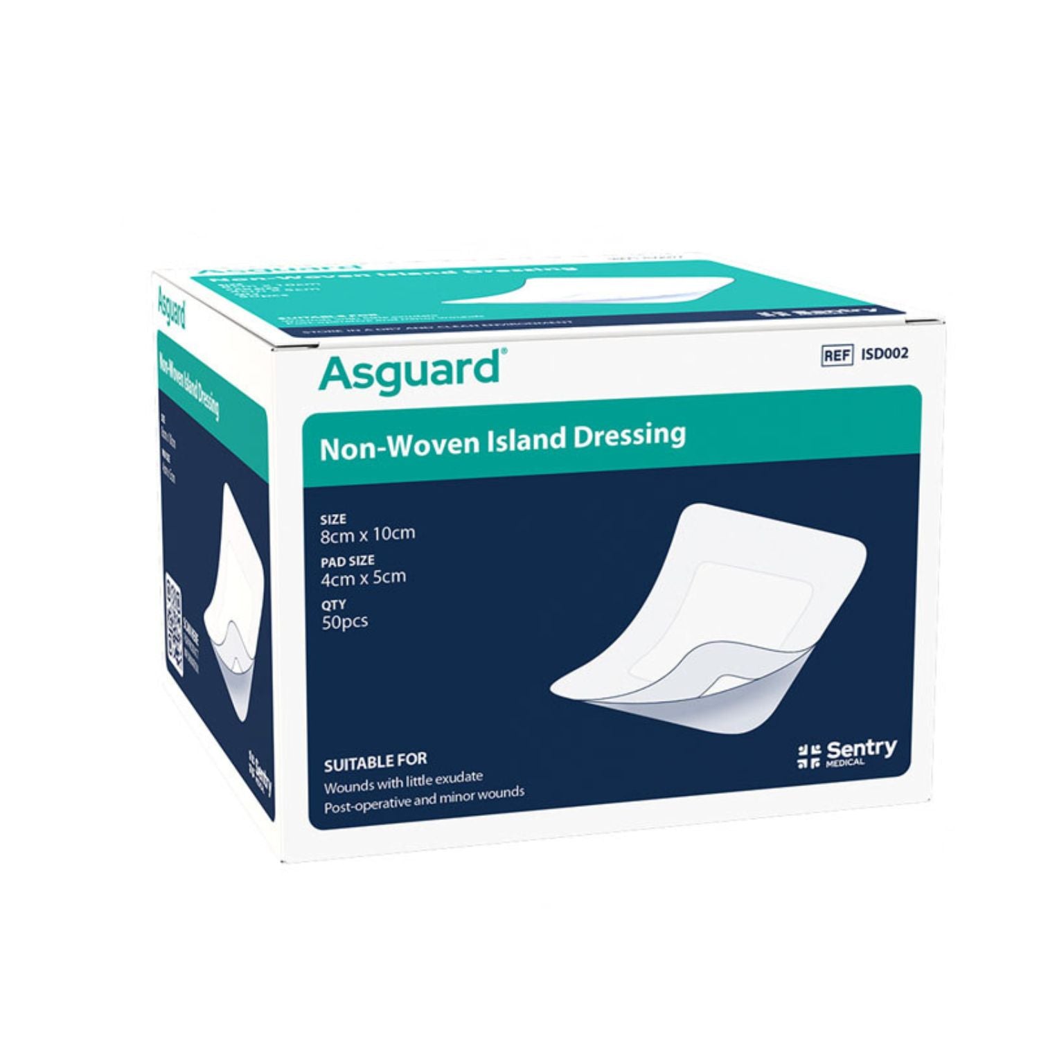 Sentry Medical Sentry Medical Island Cloth Non Woven 8X10cm Asguard Isd002