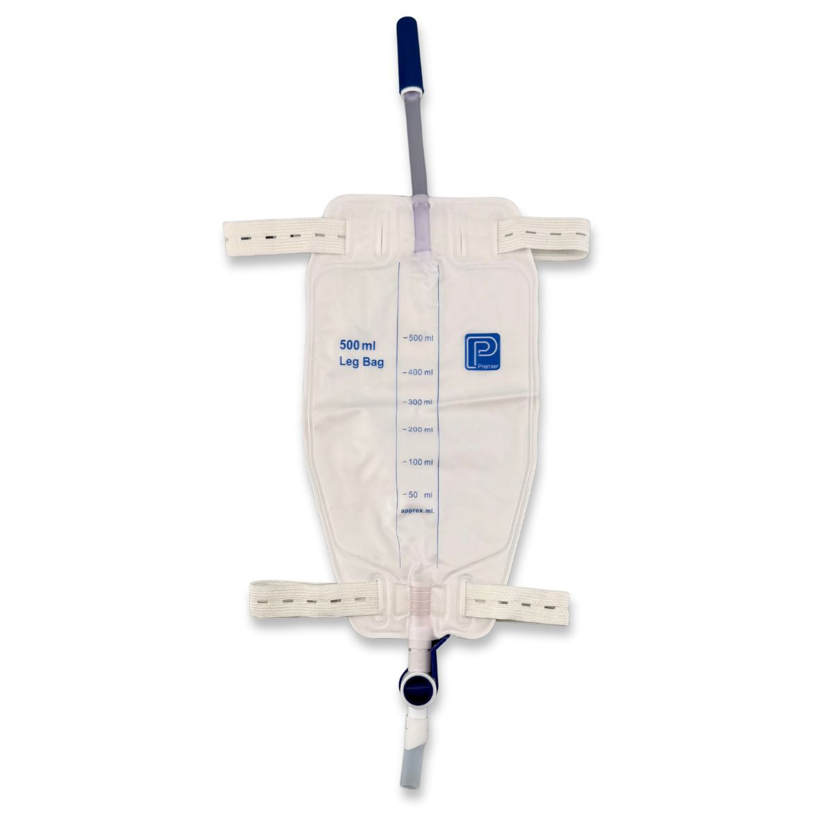 Premier Premier Leg Bag 500ml Button Strap