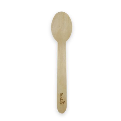 Atlas McNeil Healthcare Community SUSTAIN SPOON DESSERT WOODEN COATED