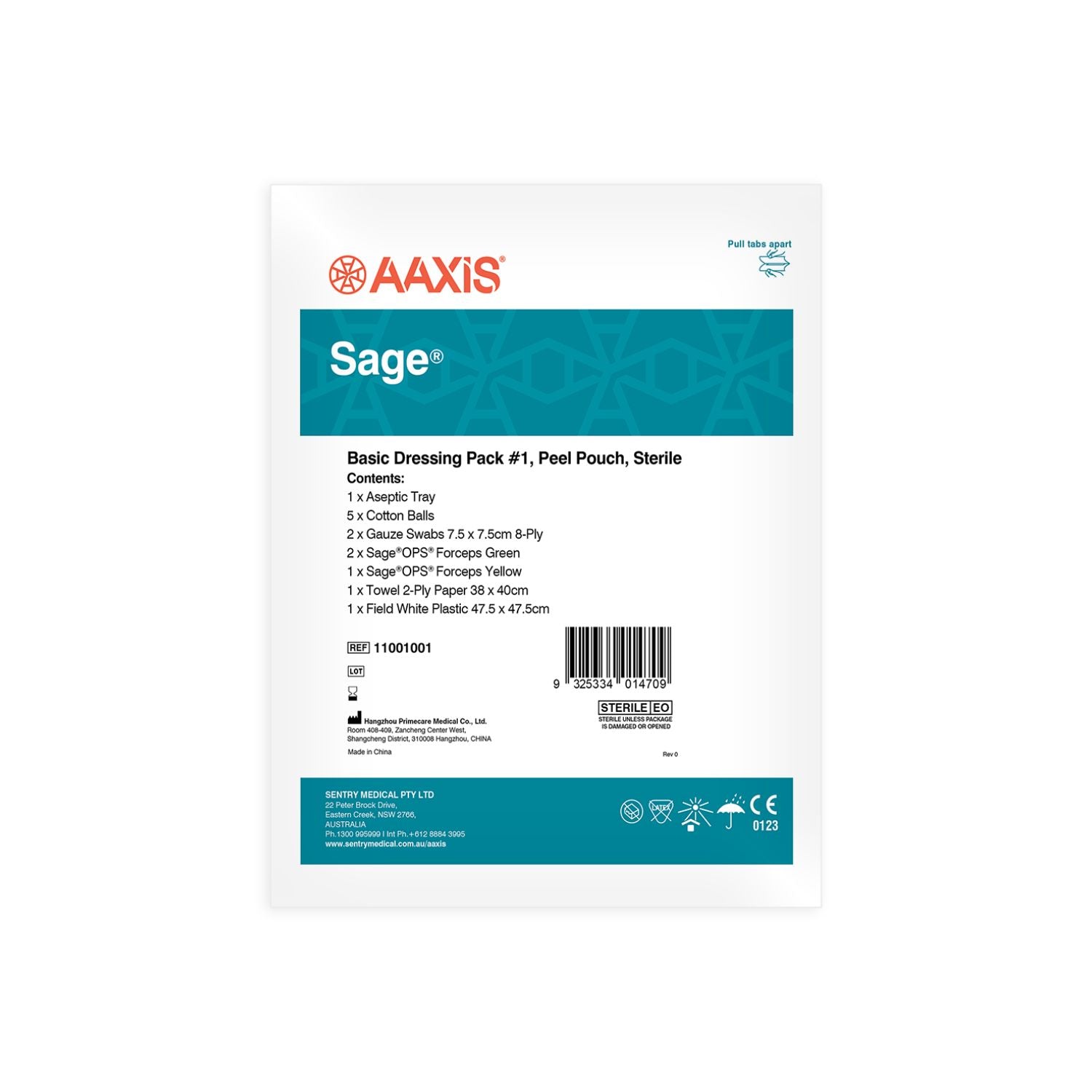 Sentry Medical Sentry Medical Basic Dressing Pack With Gauze Swabs