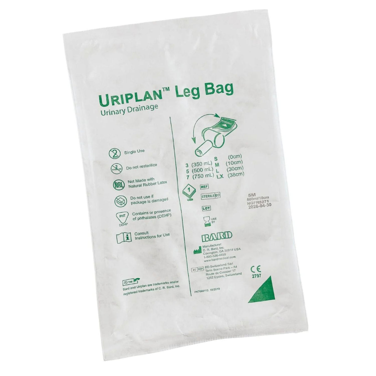 Bard Bard Uriplan Leg Bag 500ml