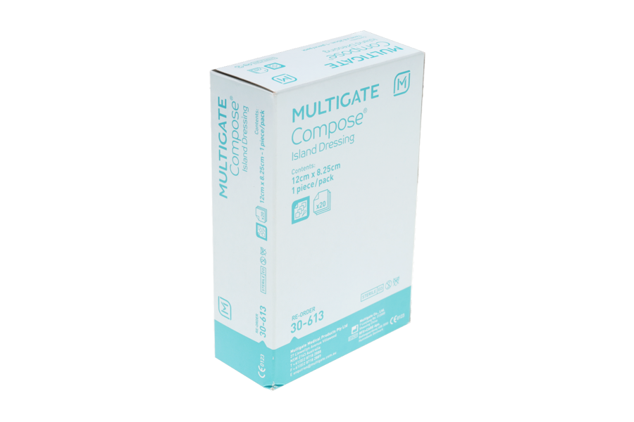 Multigate Compose® Adhesive Island Dressing 8.25x12cm ST