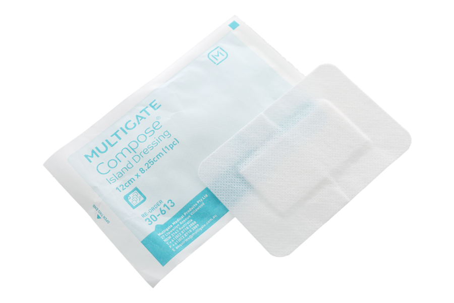 Multigate Compose® Adhesive Island Dressing 8.25x12cm ST