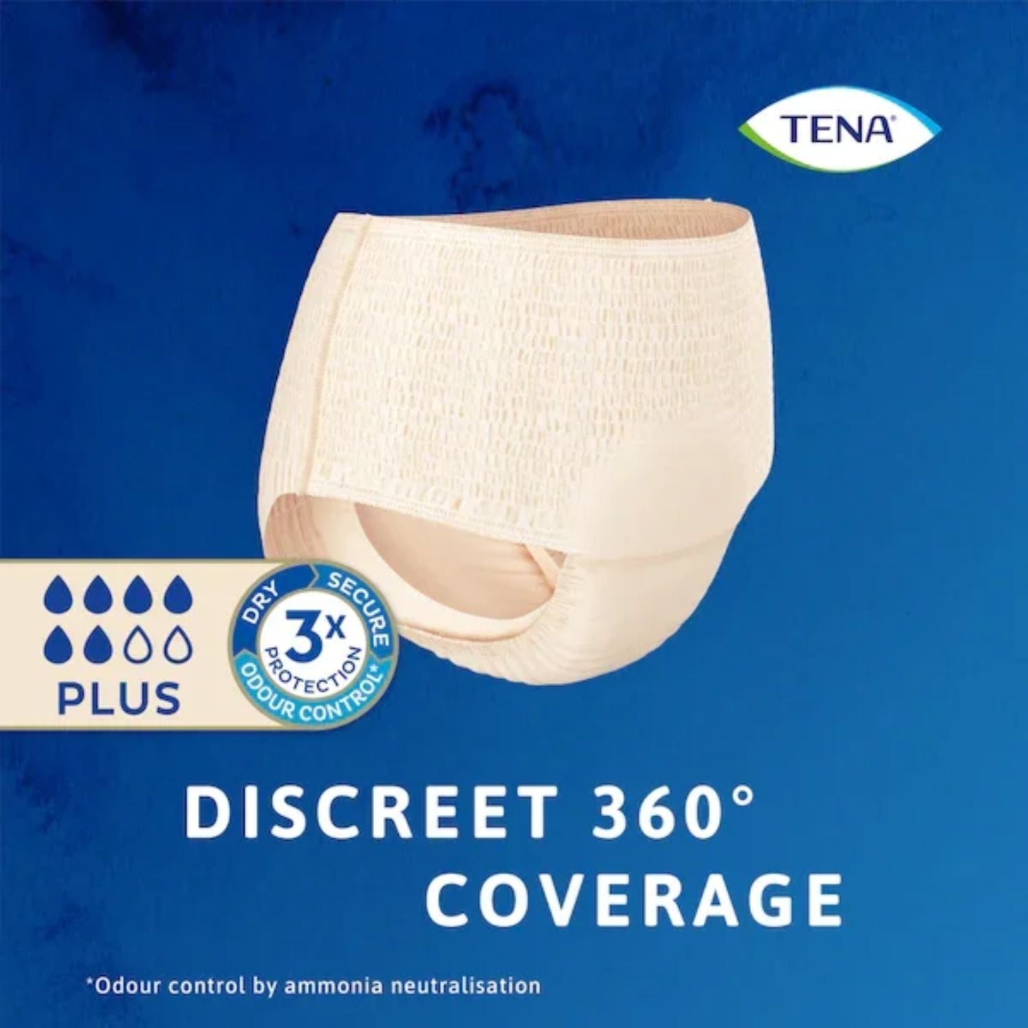 Tena Tena Discreet High Waist Underwear - Creme Medium