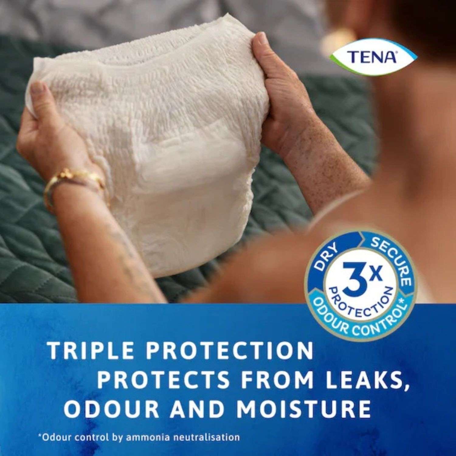 Tena Tena Discreet High Waist Underwear - Creme Large