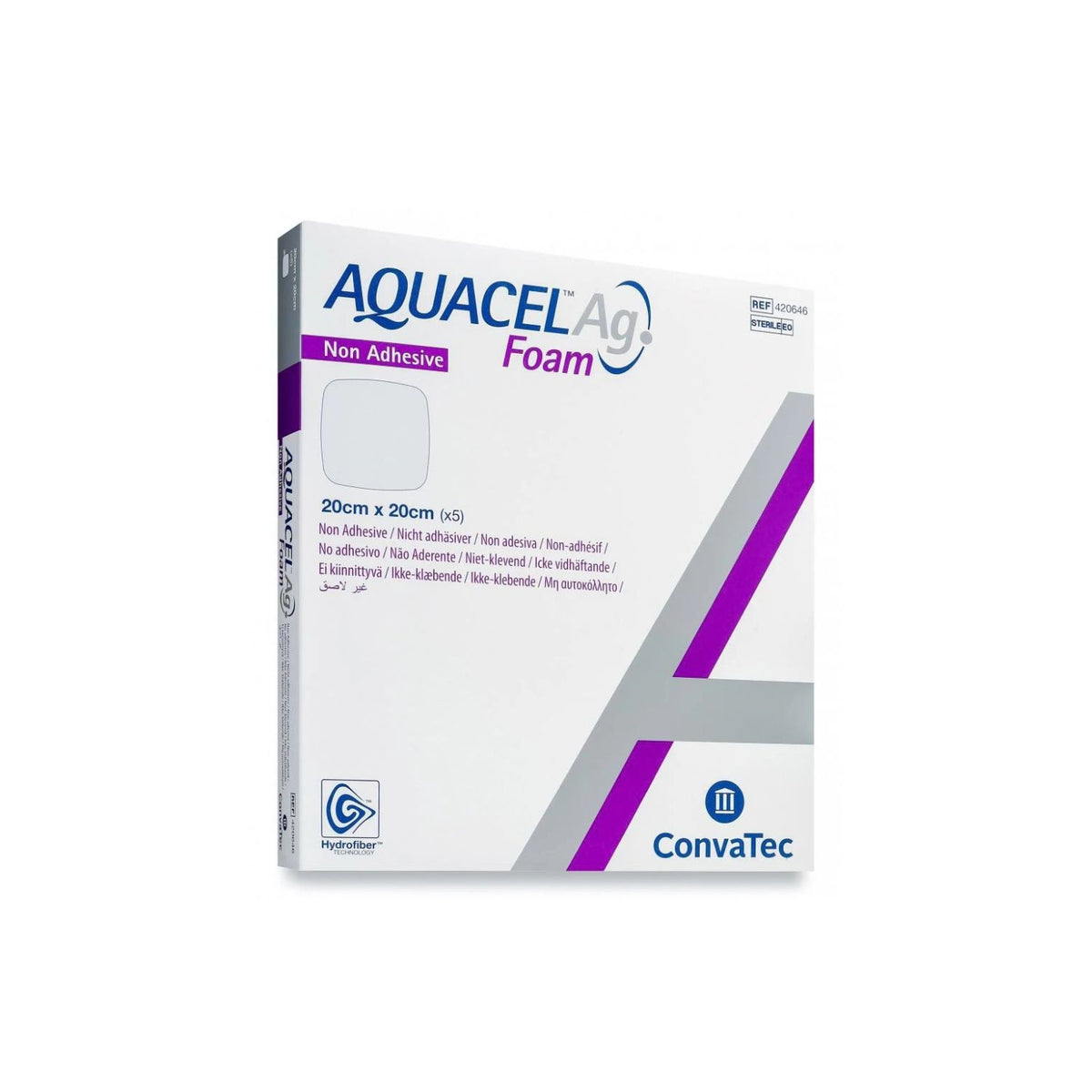 Aquacel Convatec Aquacel Foam Dressing Non-Adhesive 20x20