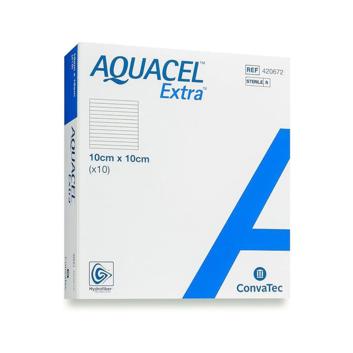 Aquacel Aquacel Extra Hydrofiber Dressing Sterile 10x10cm
