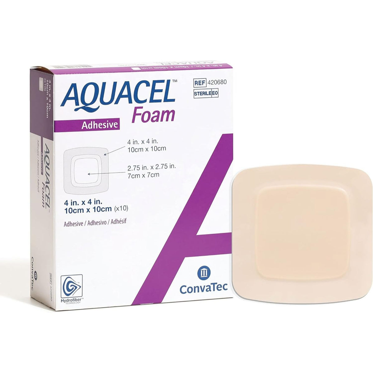 Aquacel Aquacel Foam Dressing Adhesive 10x10cm