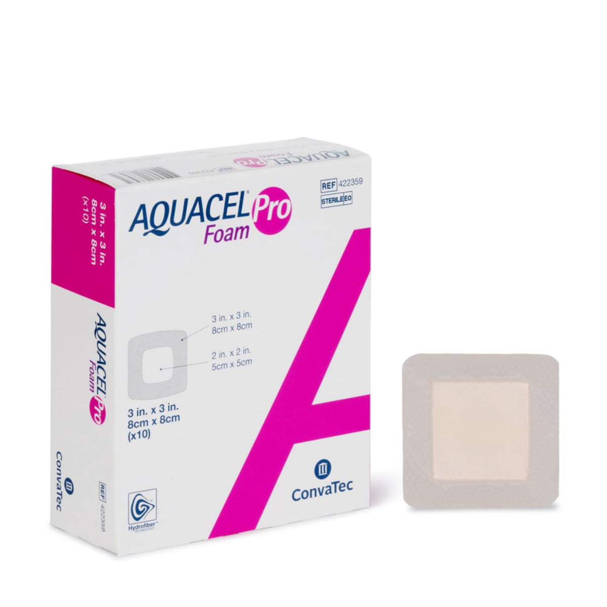 Aquacel Convatec Aquacel Foam Dressing Adhesive 8x8cm