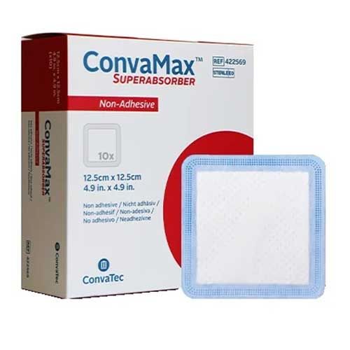 ConvaTec Convatec CONVAMAX SUPERABSORBER N/ADH 10x10cm (10) Box of 10