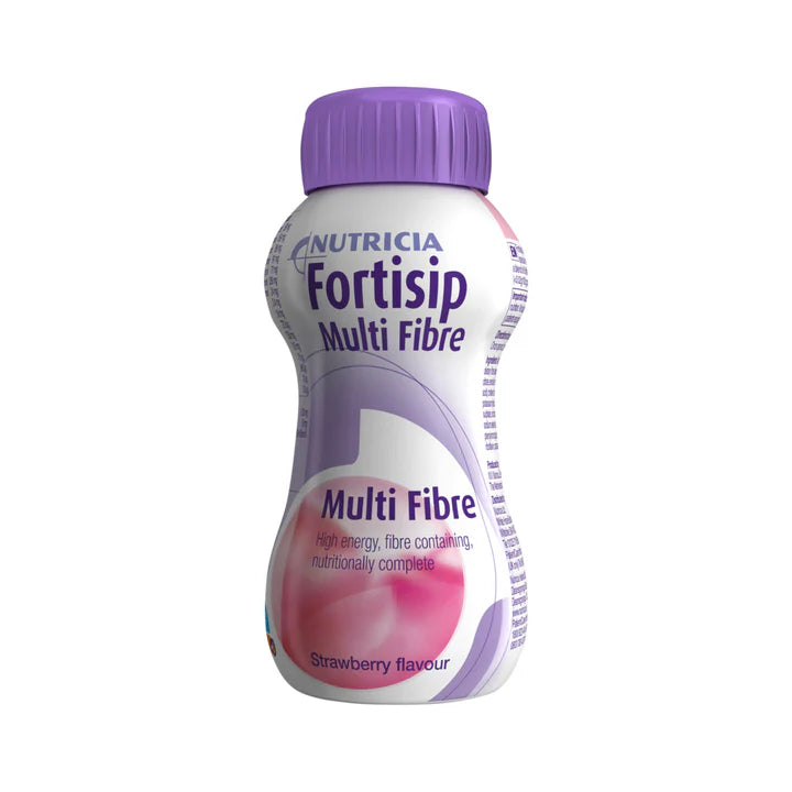 Nutricia Nutricia Fortisip Multi Fibre 200mL Strawberry Carton of 24