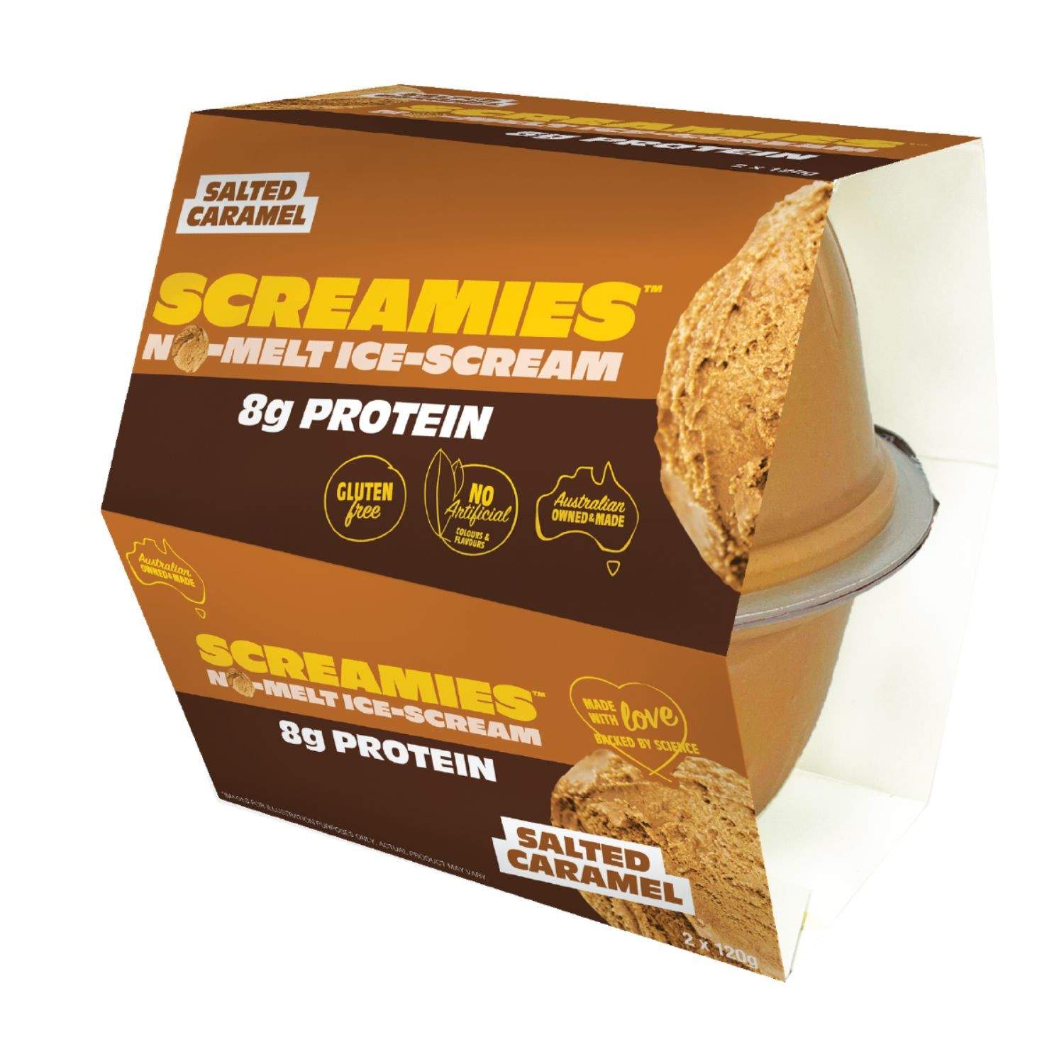 Flavour Creations Flavour Creations Screamies No Melt Ice Cream Protein Salted Caramel