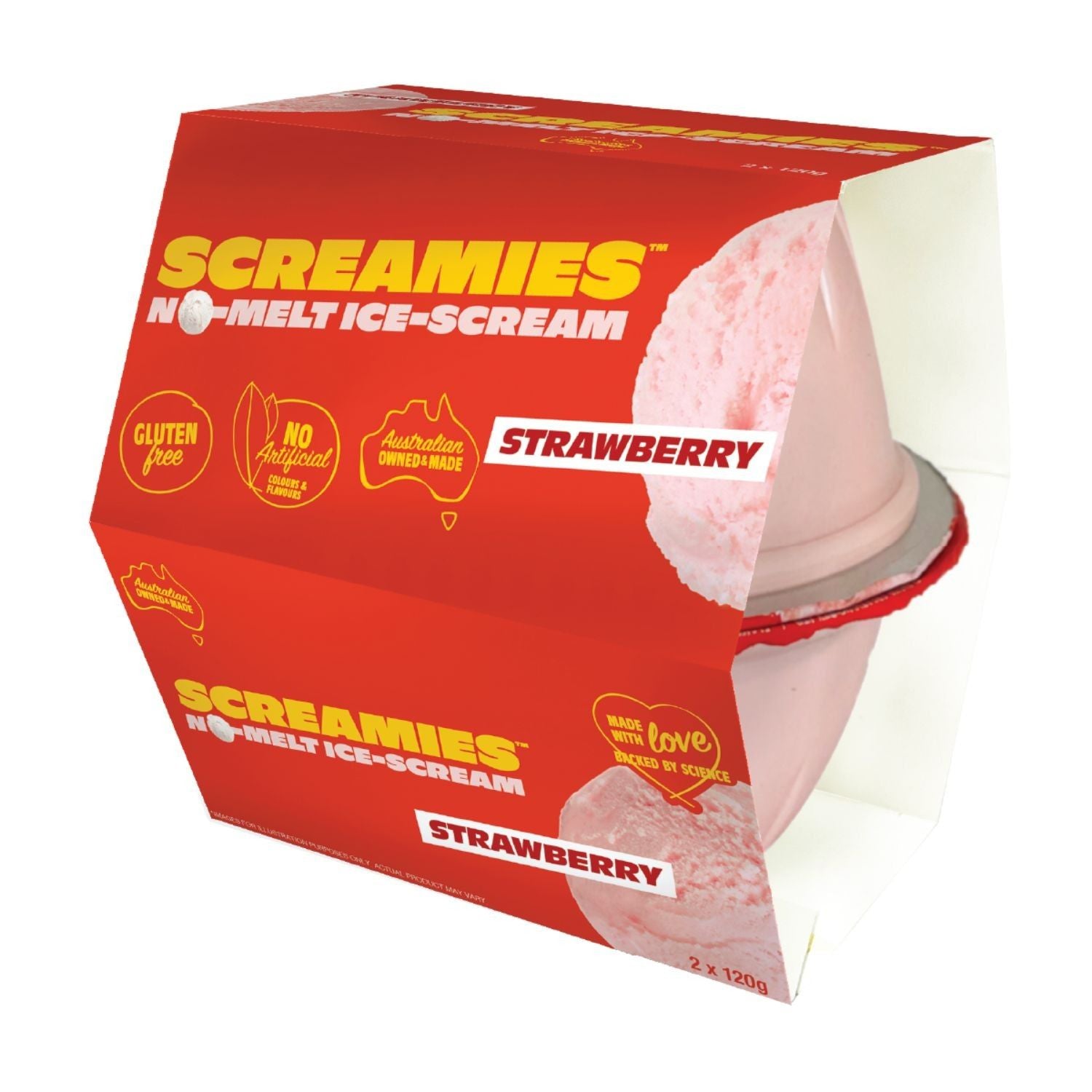 Flavour Creations Flavour Creations Screamies No Melt Ice Cream Strawberry