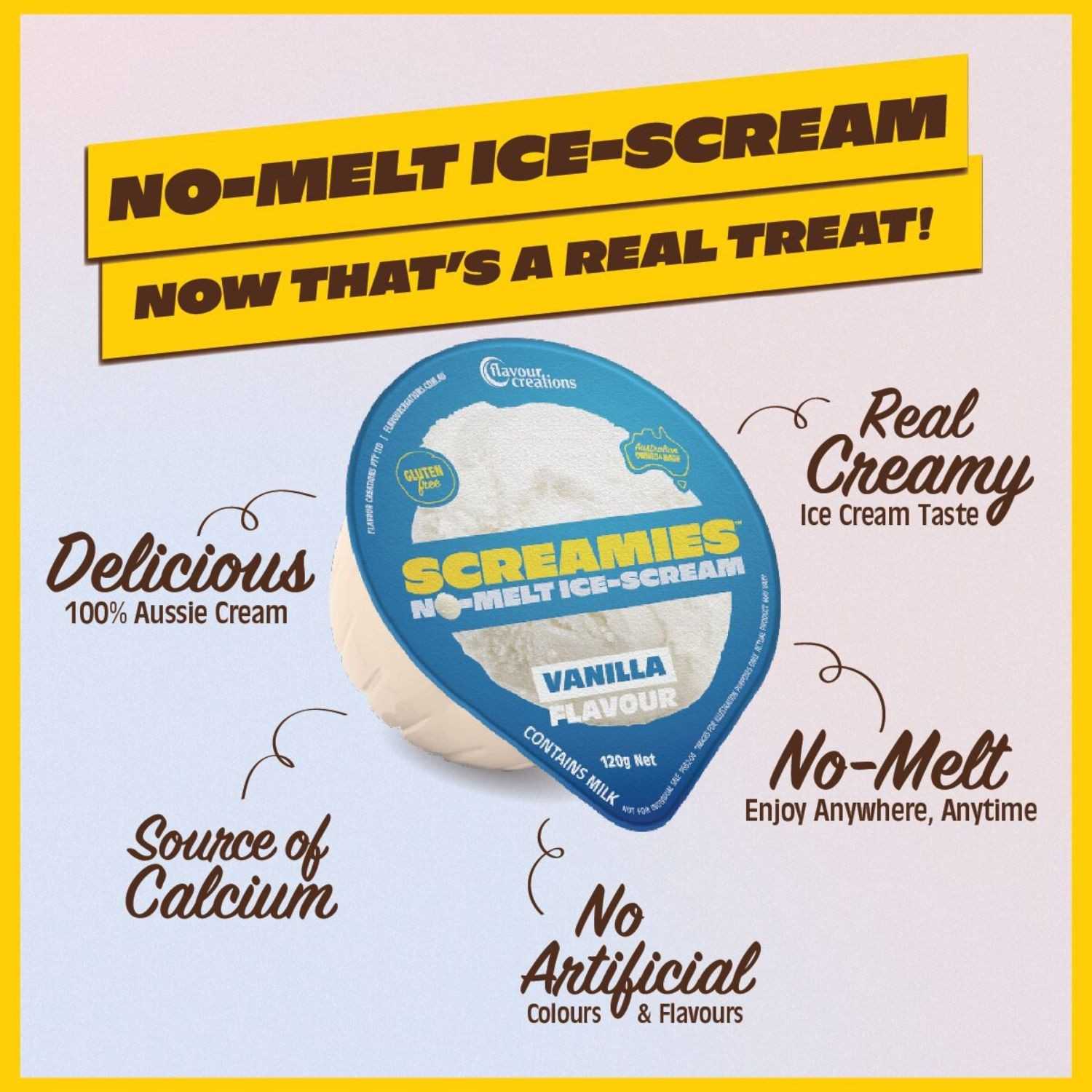 Flavour Creations Flavour Creations Screamies No Melt Ice Cream Vanilla