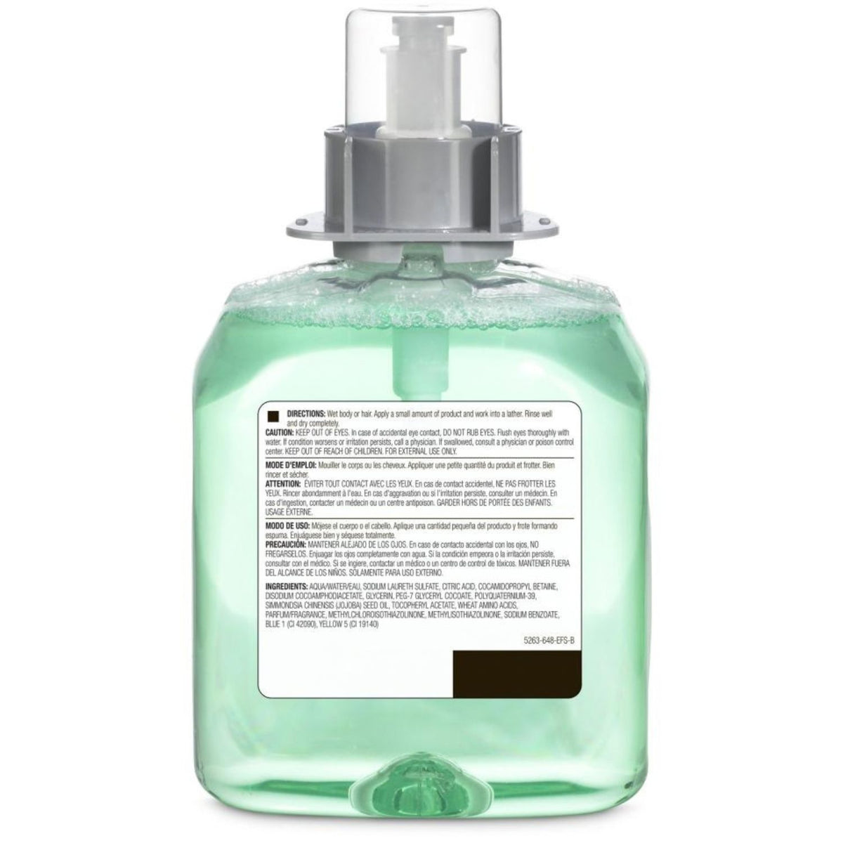 Gojo Gojo Green Certified Foam Hand, Hair & Body Wash Refill 1250L