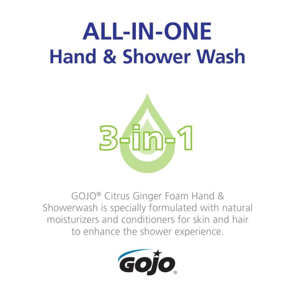 Gojo Gojo Citrus Ginger Foam Hand & Showerwash 700mL ADX Refill