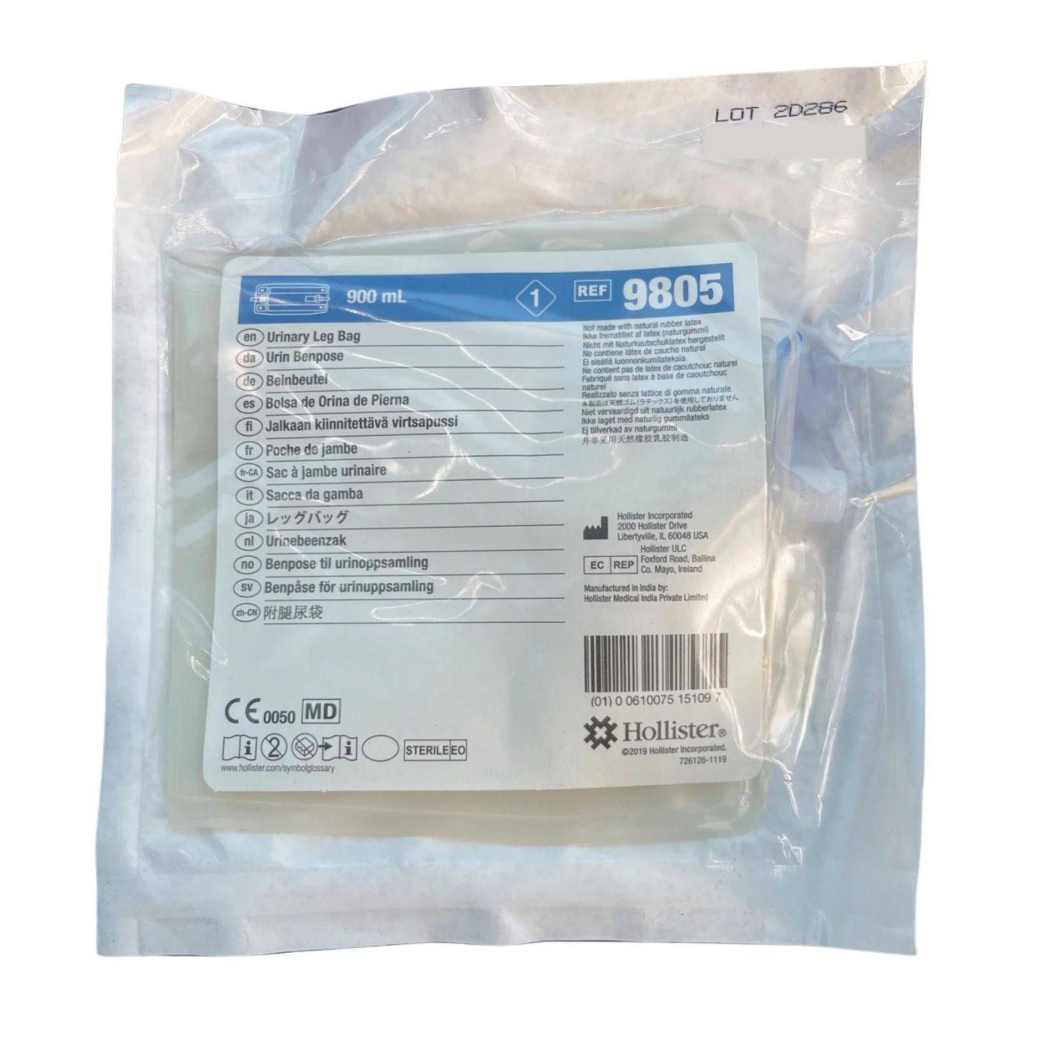 Hollister Hollister Extended Wear Urinary Leg Bag - Sterile