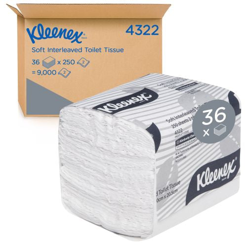 Kleenex Kleenex Toilet Paper Tissue 2ply Interleaved 250 Sheets