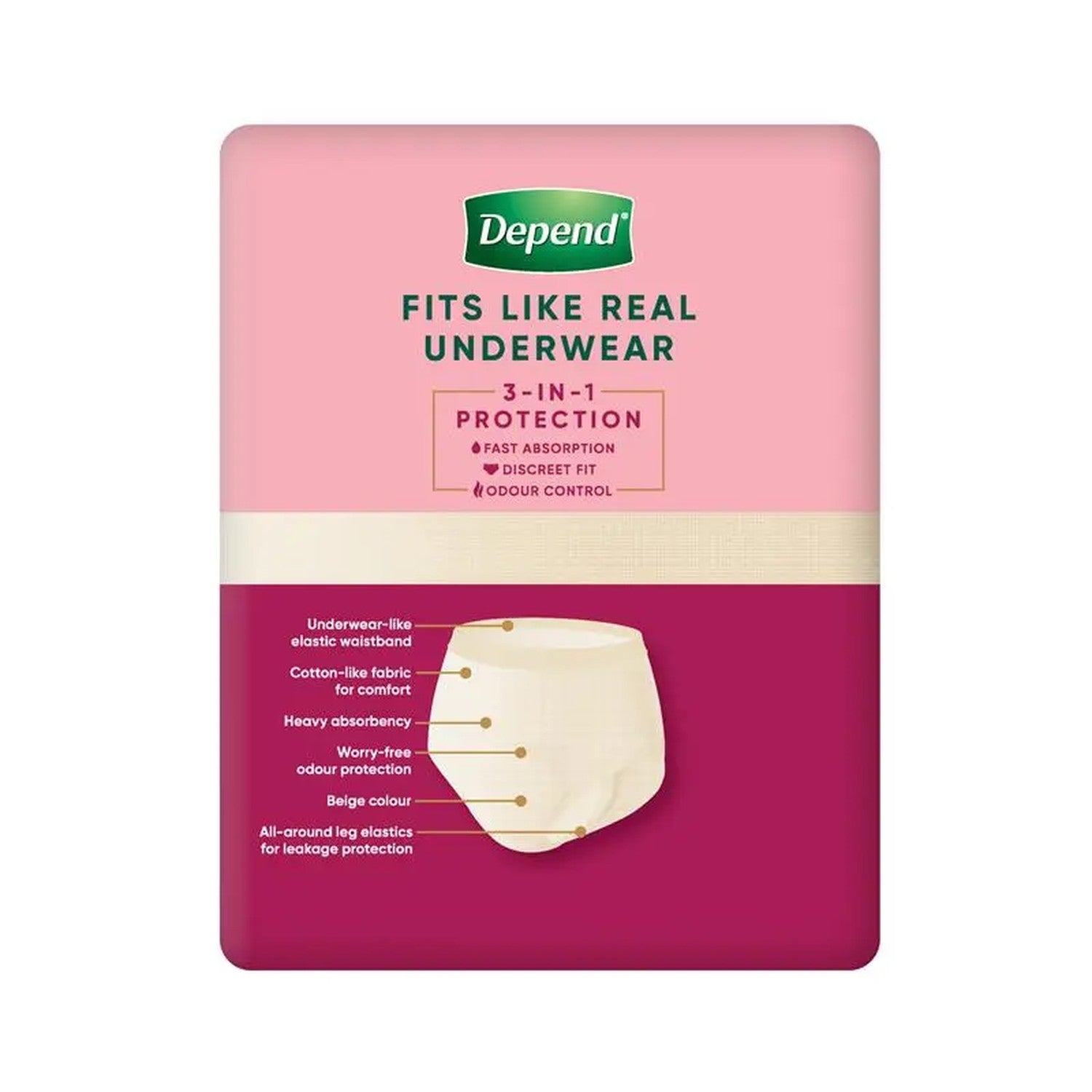 Depend Depend Real Fit for Women Underwear