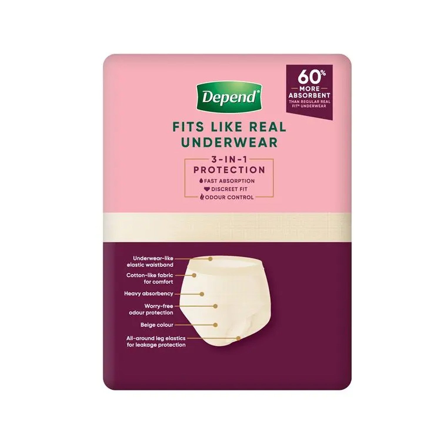 Depend Depend Real Fit for Women Super