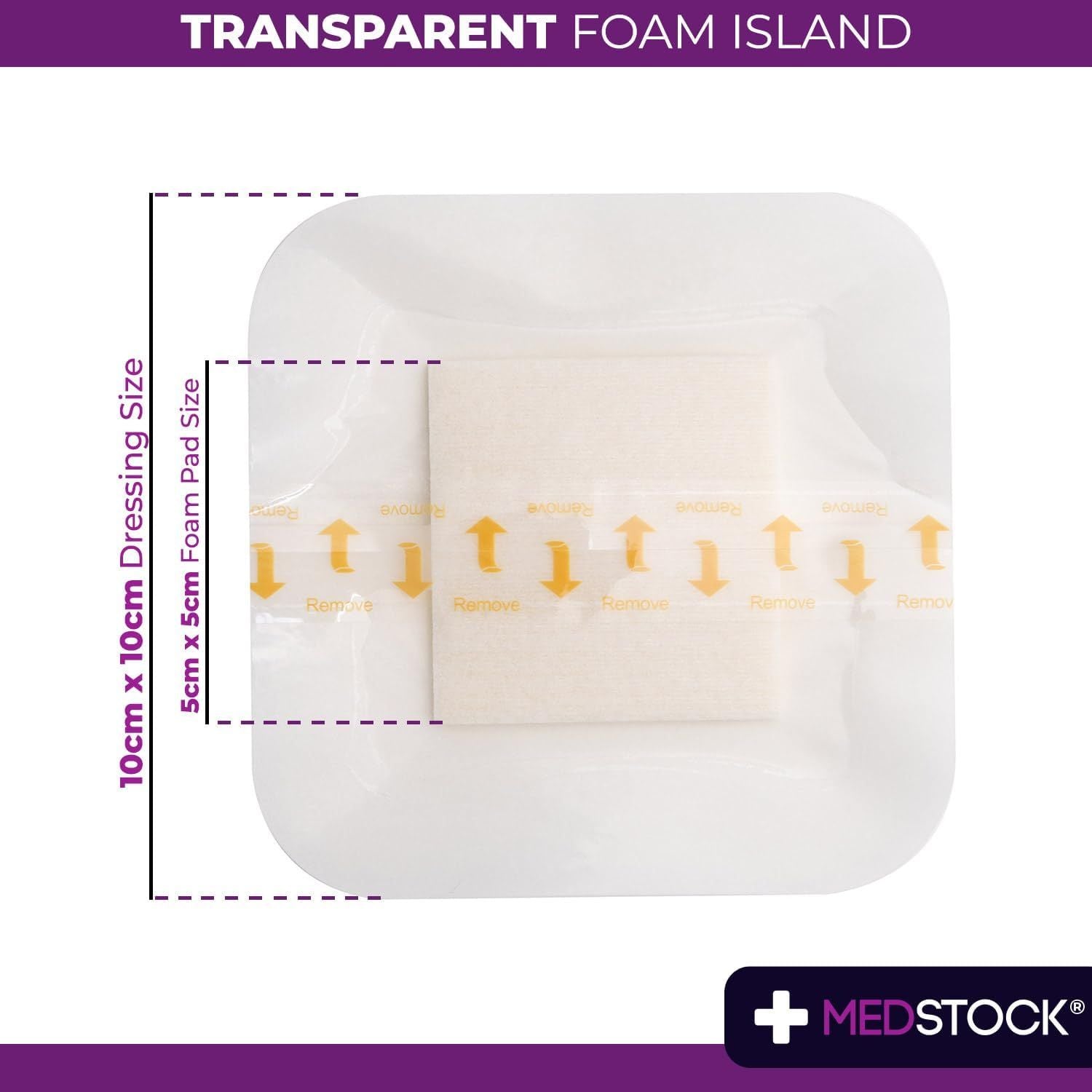 Medstock Medstock Transparent Foam Island