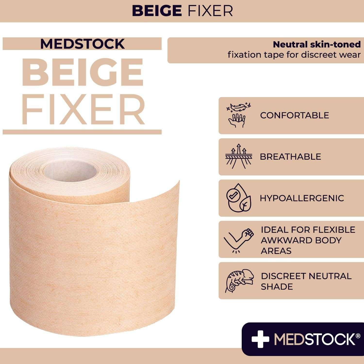 Medstock Medstock Tape Fabric Fixer Beige