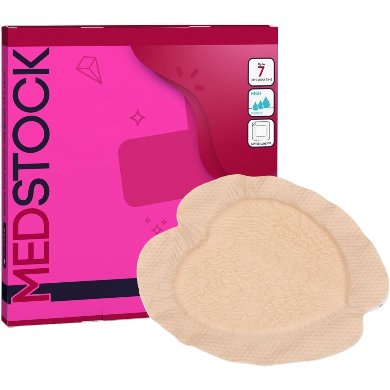 Medstock Medstock Silicone Foam Border Sacrum