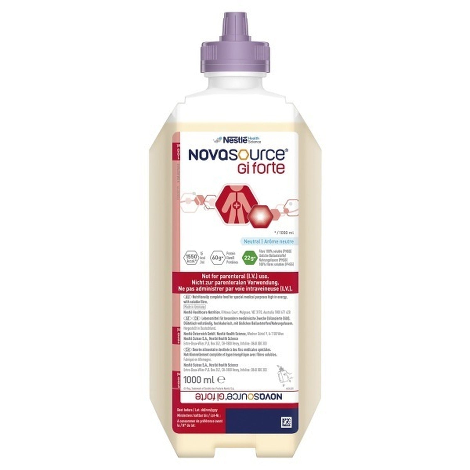 Nestle Nestle Novasource GI Forte SmartFlex - Neutral 1000mL RTH Bottle