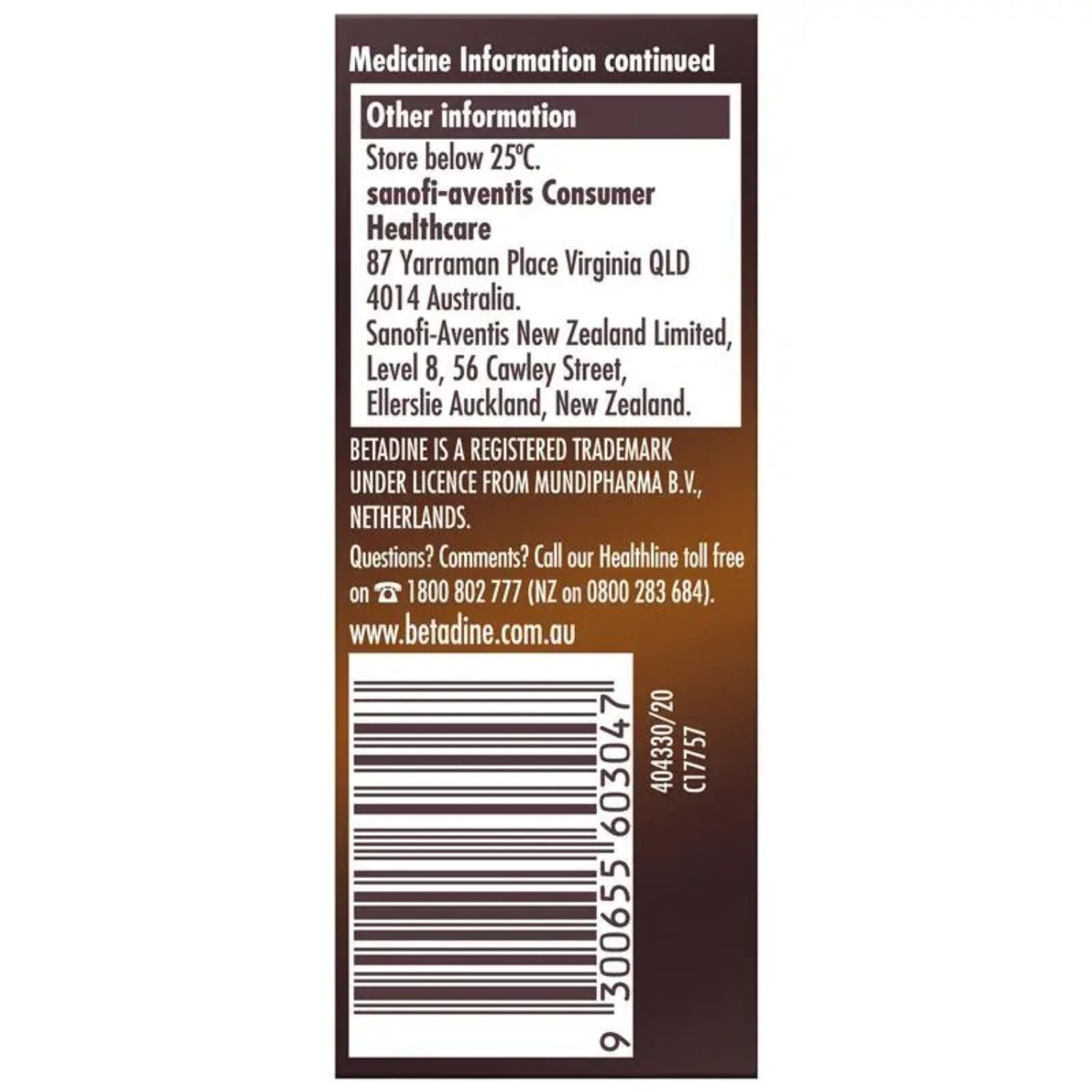 Betadine Betadine Antiseptic Liquid 15ml