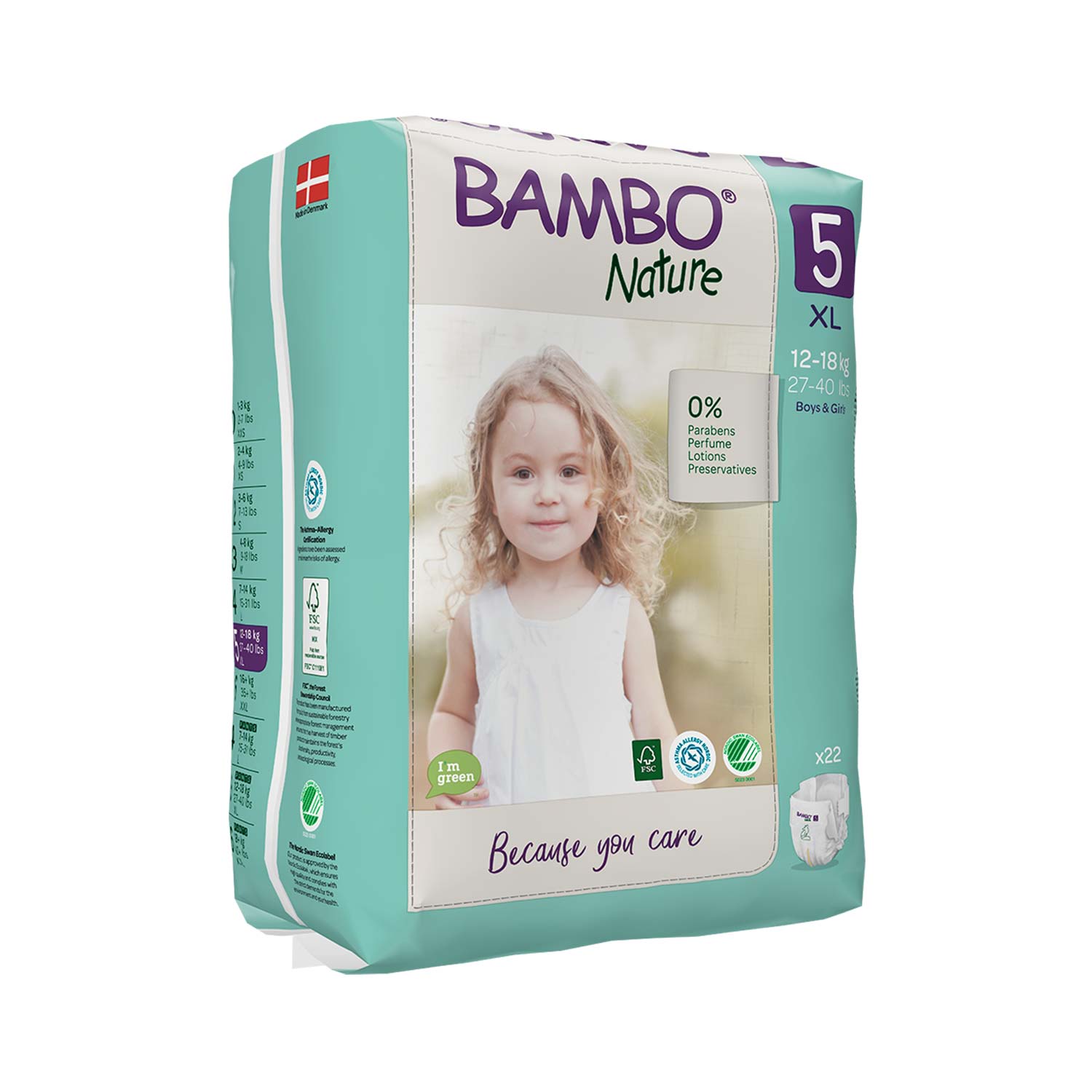 Bambo Nature Bambo Nature Nappies Size 5 XL (12-18kg)