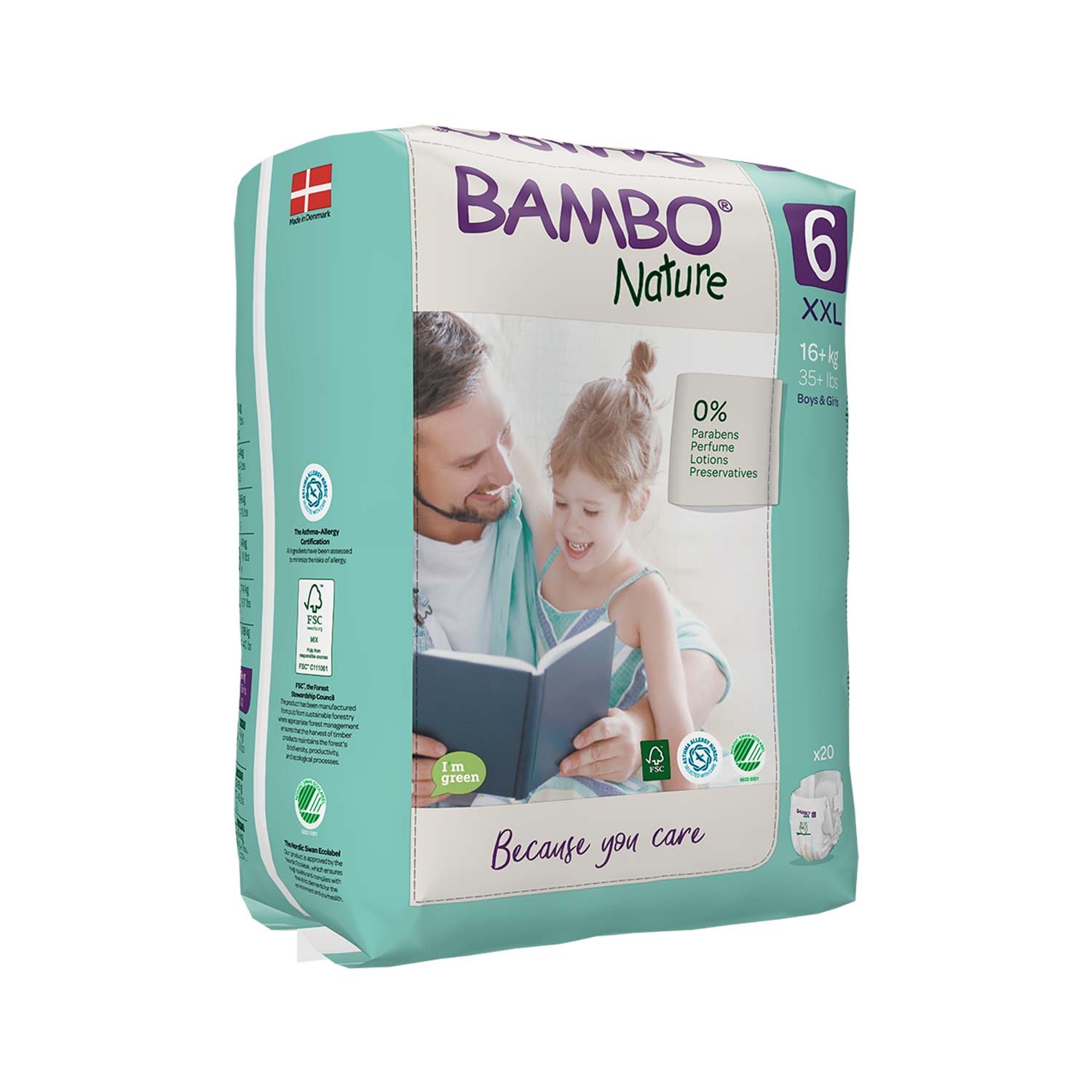 Bambo Nature Bambo Nature Nappies Size 6 XXL (16kg)
