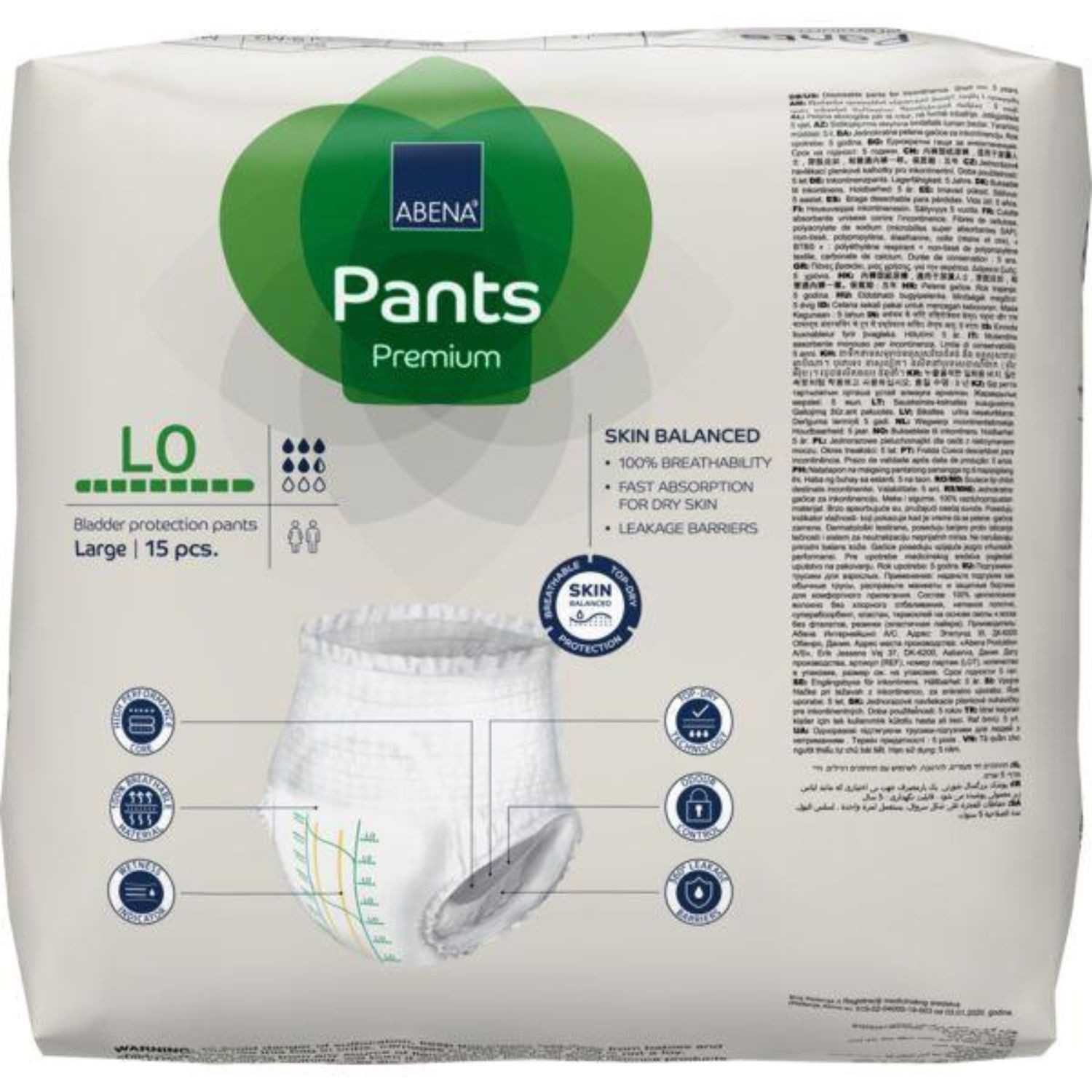 Abena Abena Pants L0 Grn 1100mL 100-140cm