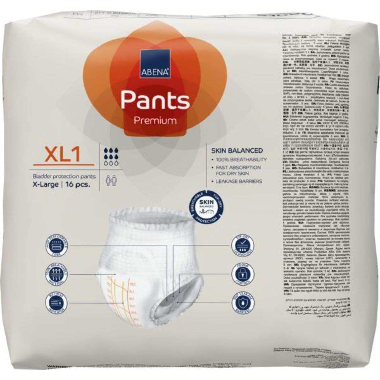 Abena Abena Pants XL1 Org 1400mL 130-170cm