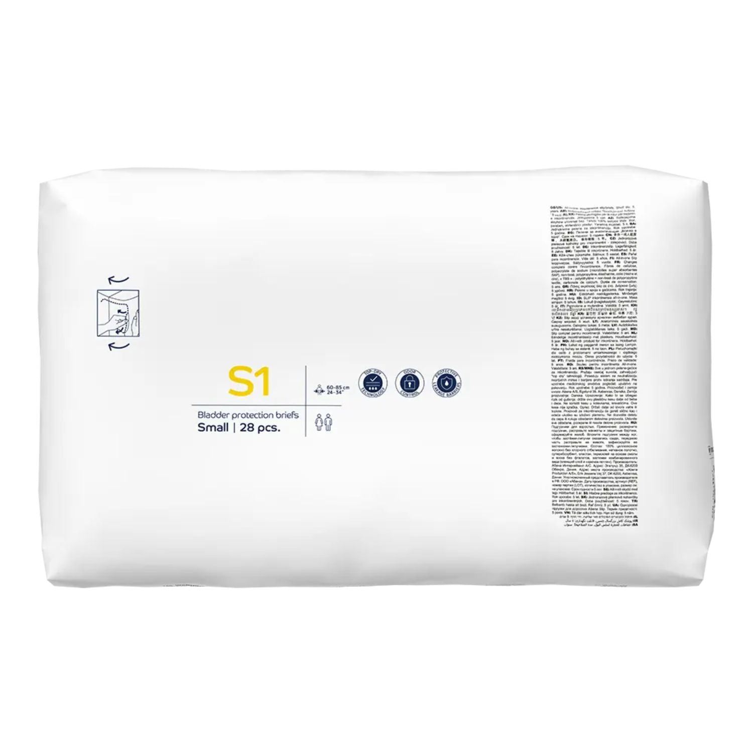 Abena Abena Slip Basic S1 Yellow 1500ml