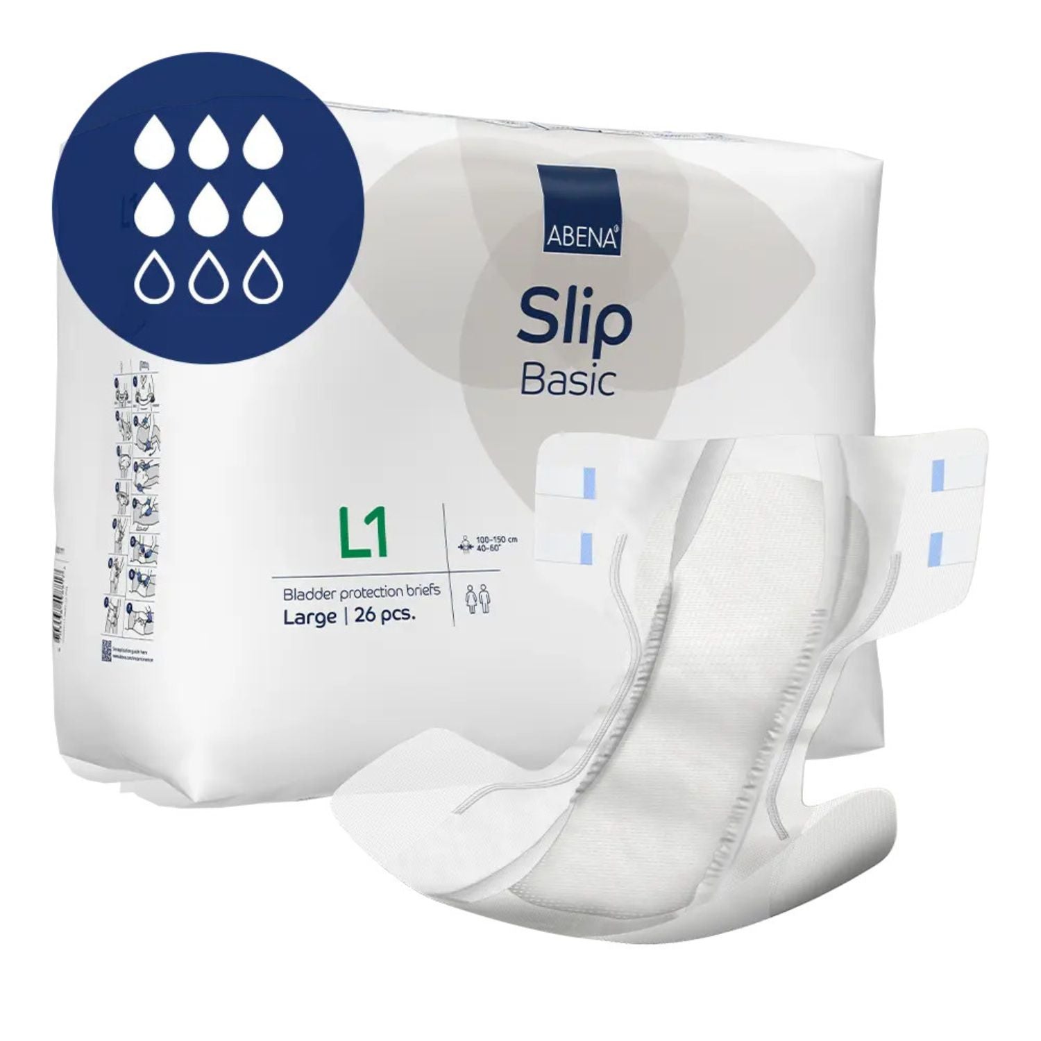 Abena Abena Slip Basic L1 Green 2300ml