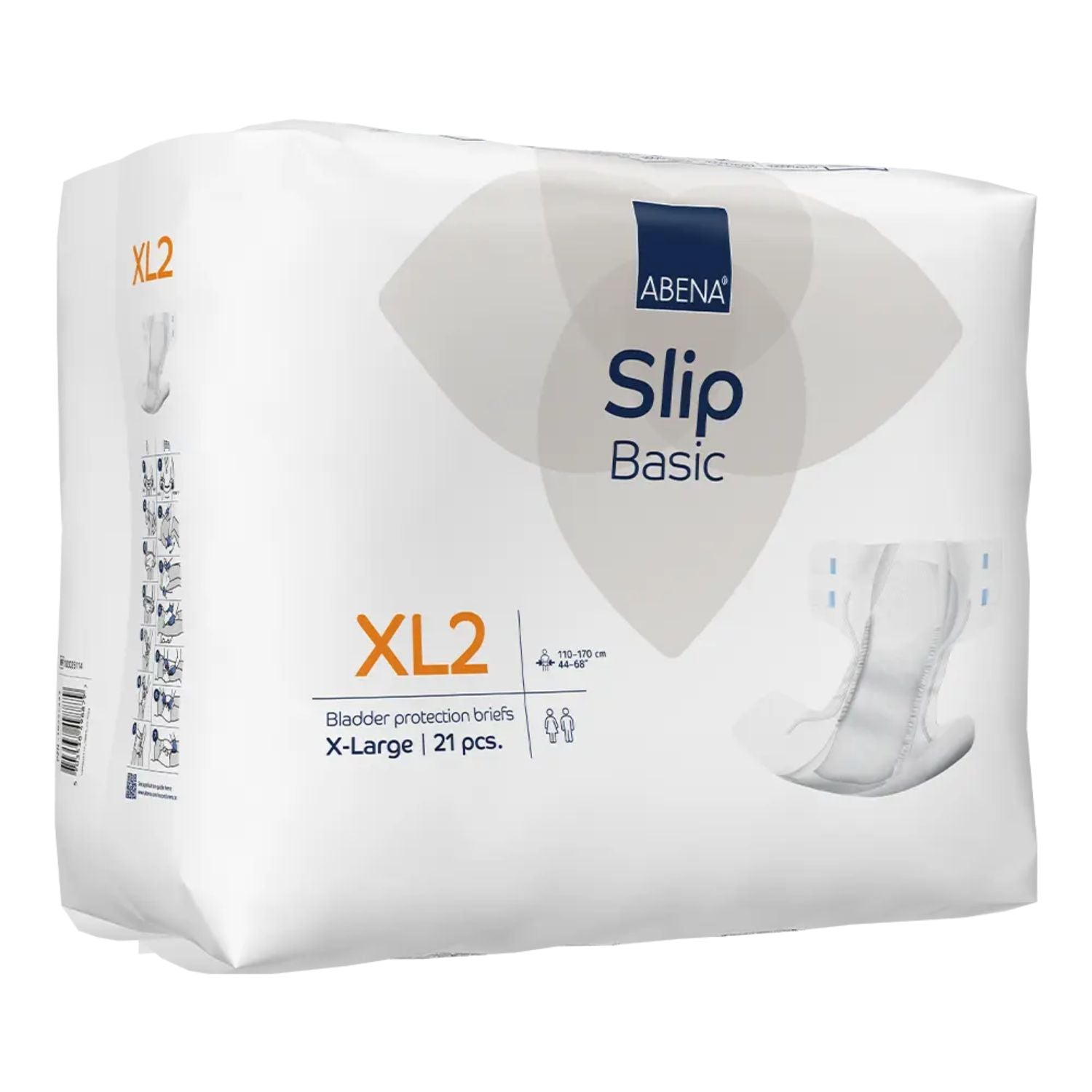 Abena Abena Slip Basic XL2 Orange 3300ml 110-170cm