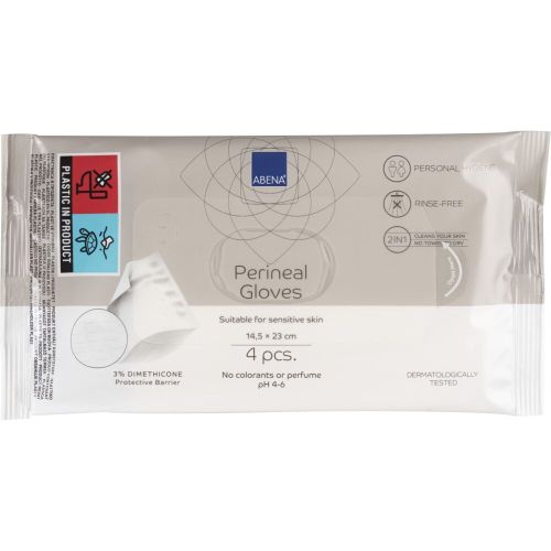 Abena Abena Perineal Gloves Packet (4 Wipes)