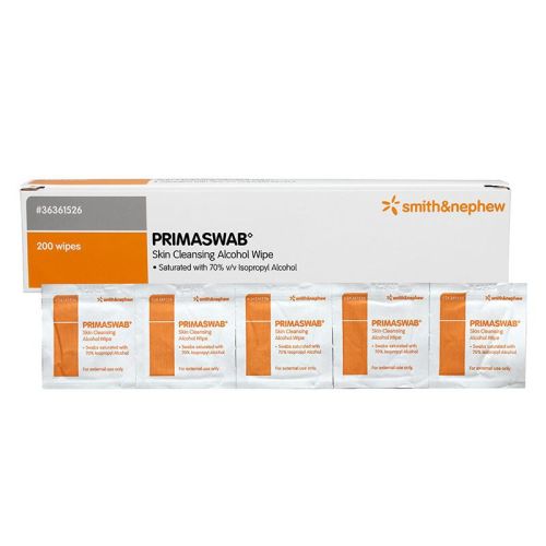 Smith & Nephew WIPES ALCOHOL PRIMASWAB SKIN CLEANSING (200) Box of 200