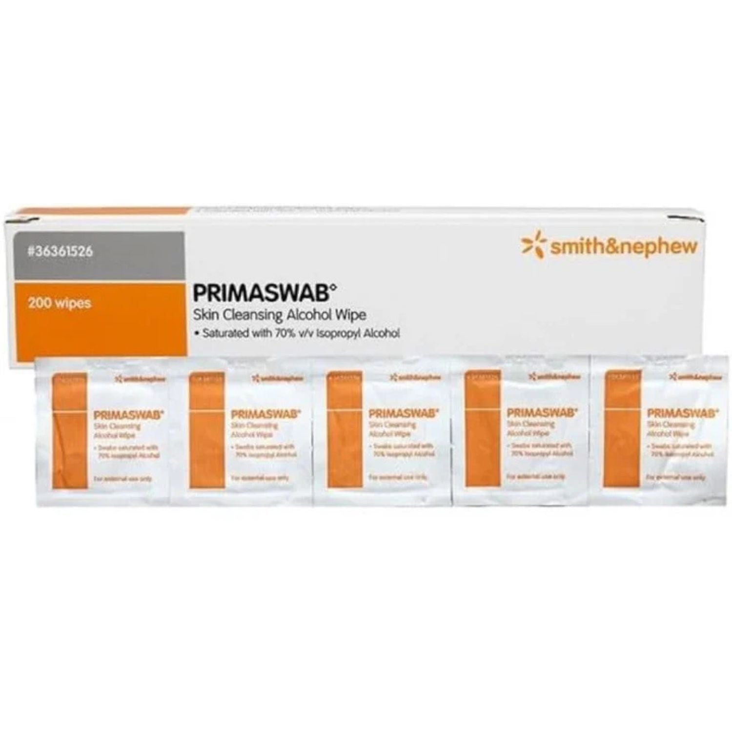 Smith & Nephew WIPES ALCOHOL PRIMASWAB SKIN CLEANSING (200)