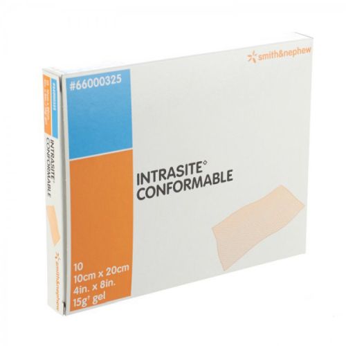 Intrasite INTRASITE GEL CONFORMABLE 10x20cm (10) Box of 10
