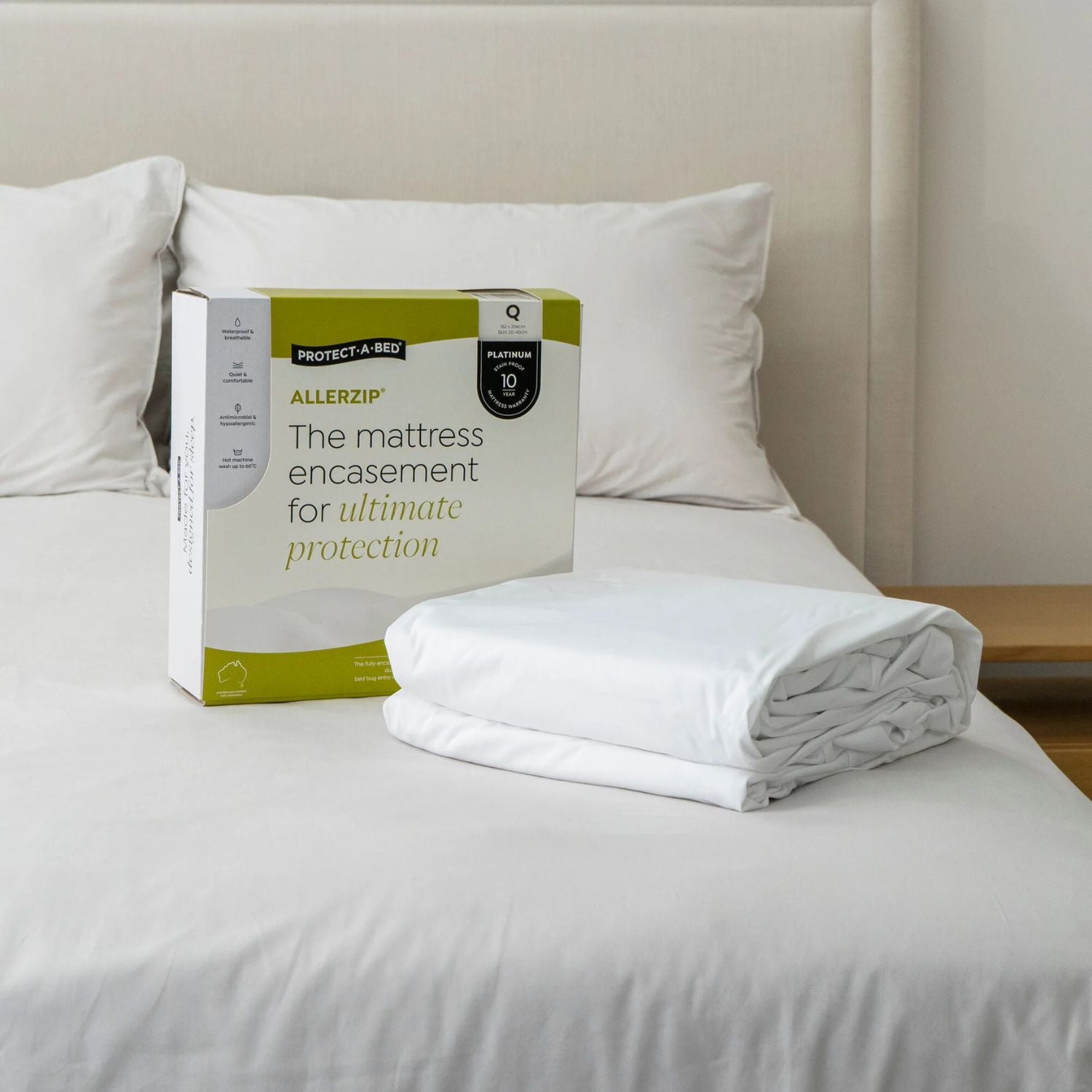 Protect A Bed Protect A Bed Allerzip Smooth Fully Encased Mattress Protector