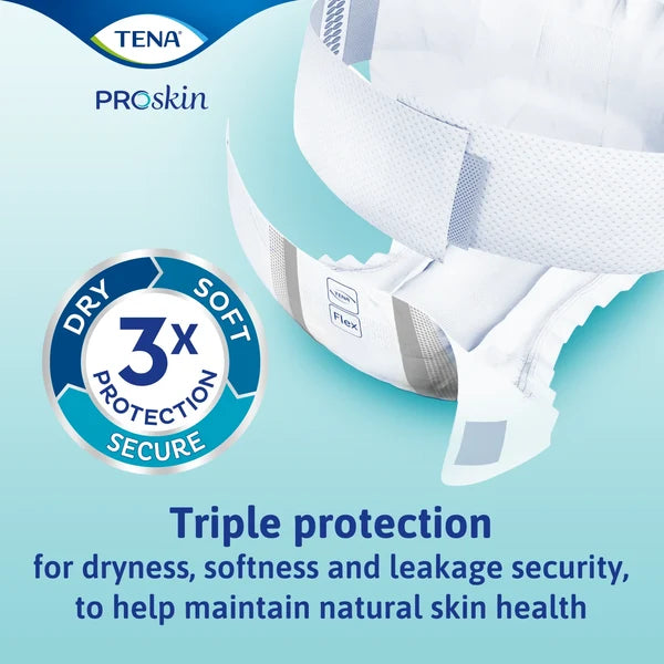 TENA ProSkin Flex Ultima - Belted Incontinence Briefs Large