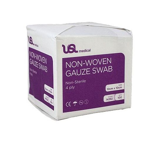 USL Medical USL Non Woven Gauze Swab Non Sterile Pack of 100