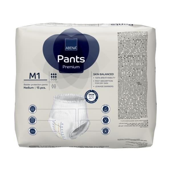 Abena Abena Pants M1 Blue 1400ml 80-110cm Carton of 90