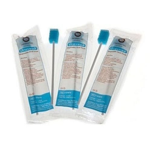 Confident Care Oraswab Untreated Oral Swabs (100)