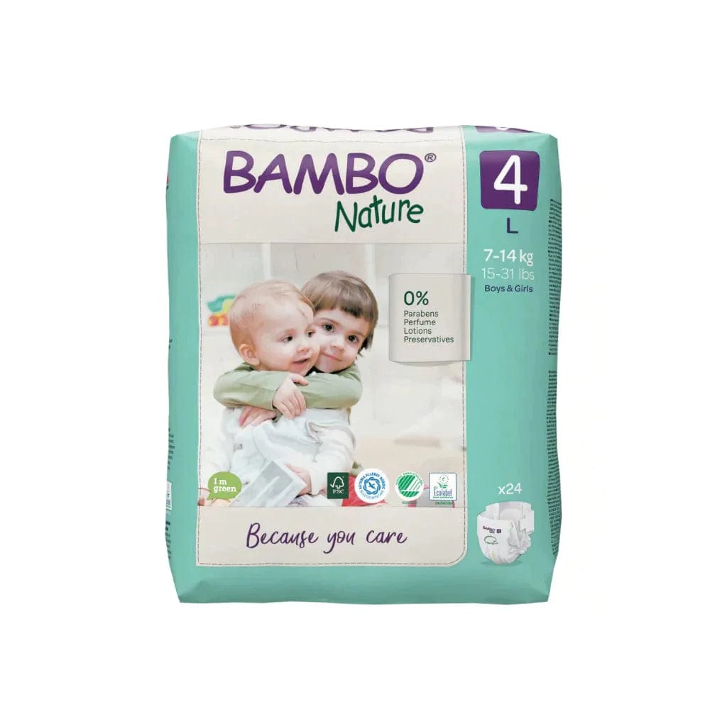 Bambo Nature Bambo Nature Nappies Size 4 Large (7-14kg) Pack of 24