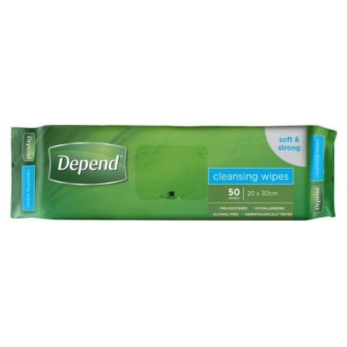 Depend Depend Cleansing Wipes Pack of 50